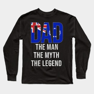 Cook Islander Dad The Man The Myth The Legend - Gift for Cook Islander Dad With Roots From Cook Islander Long Sleeve T-Shirt